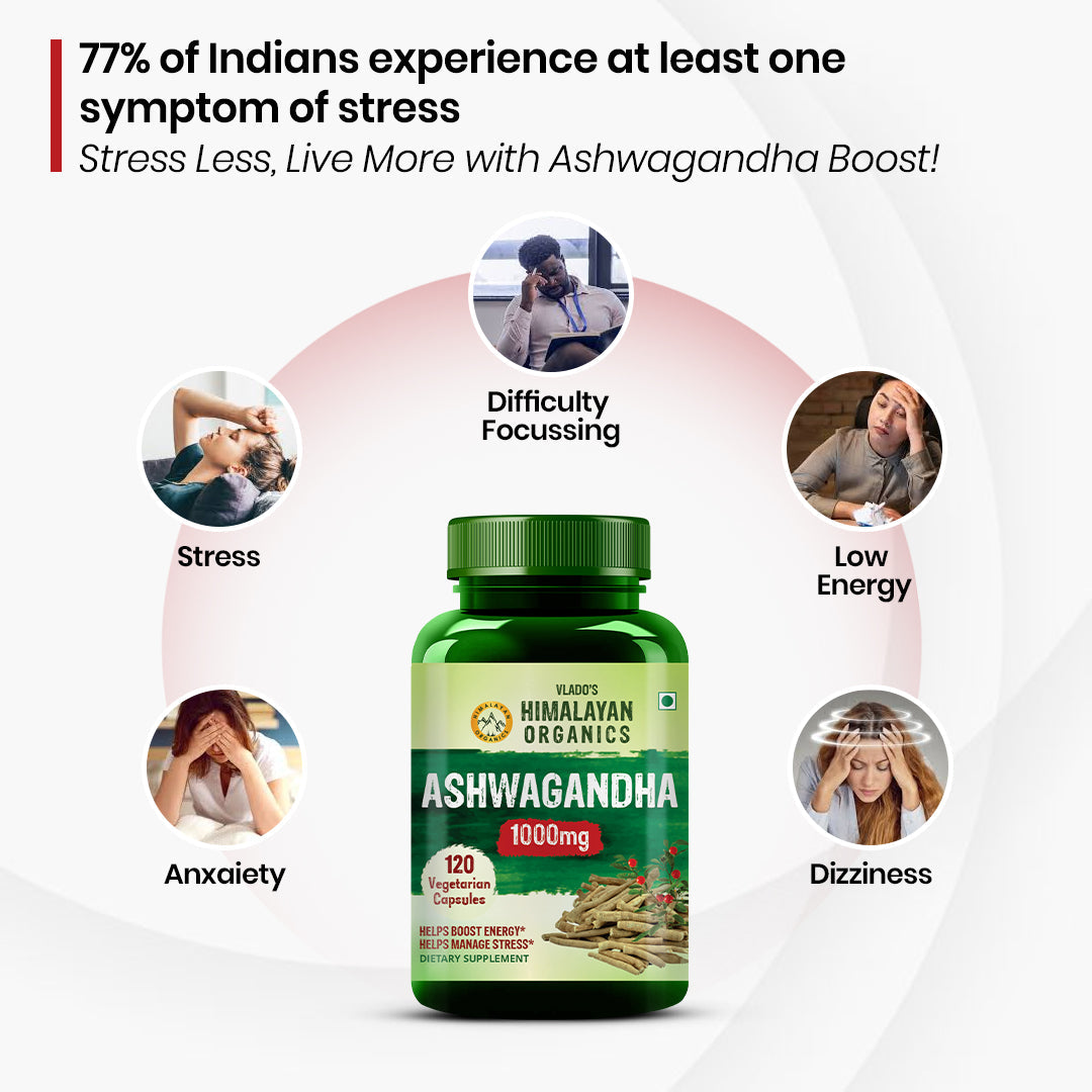 Himalayan Organics, Plant Based Ashwagandha, 1000mg 