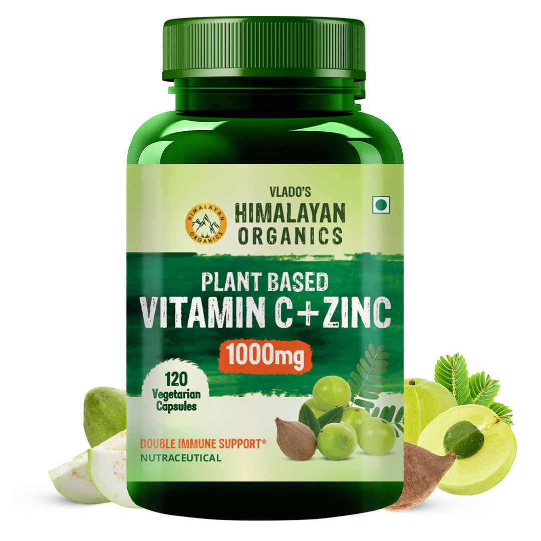 Himalayan Organics, Plant Based Vitamin C with Zinc 