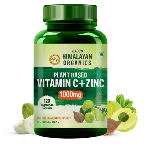 Himalayan Organics, Plant Based Vitamin C with Zinc 