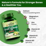 Himalayan Organics, Plant Based Calcium Magnesium Zinc Vitamin D3 K2 