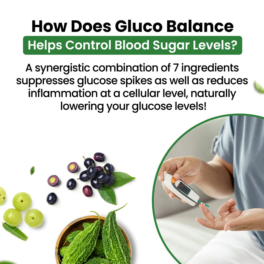 Himalayan Organics, Plant Based Gluco Balance with Jamun Amla Bittermelon 