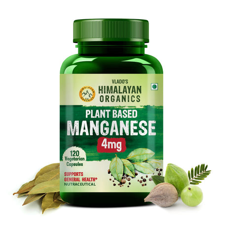 Himalayan Organics, Plant Based Manganese, 4mg 