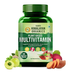 Vlado's Himalayan Organics, Plant Based Multivitamin with 60+ Nutrients - 60 Veg Capsules
