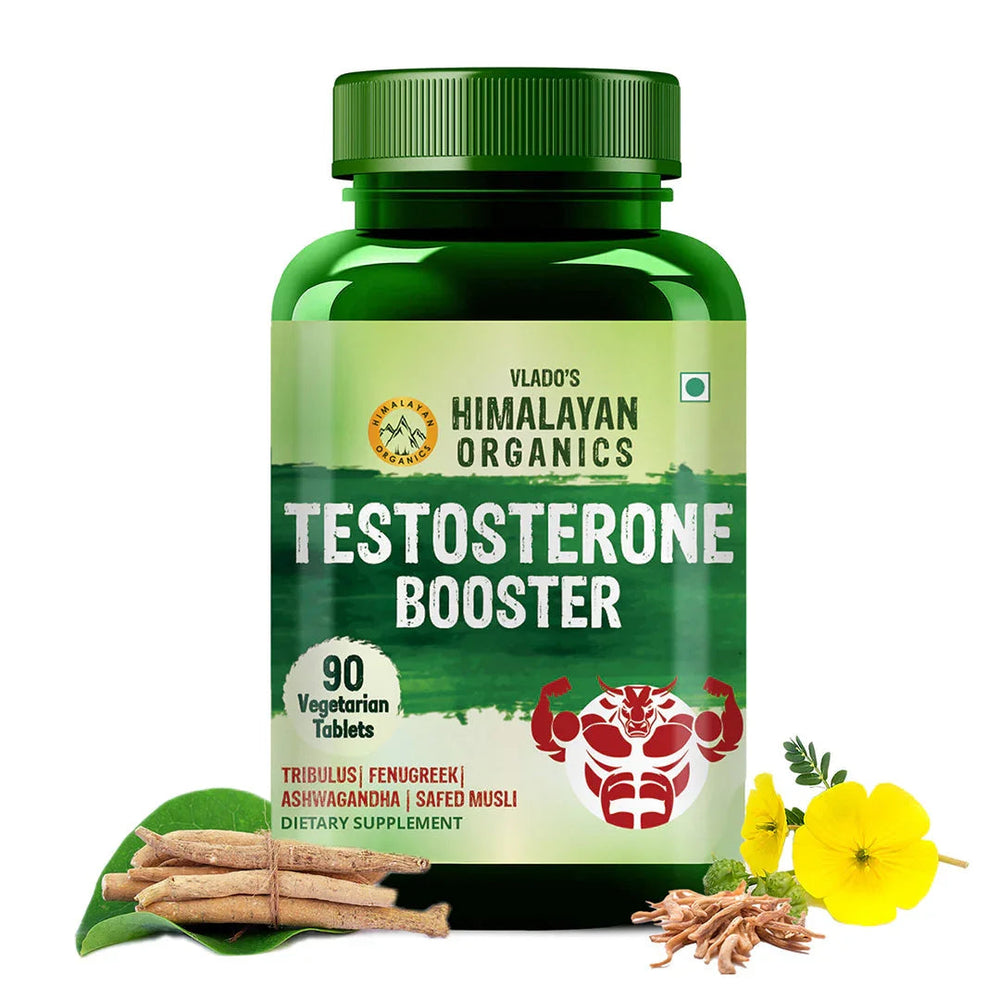 Vlado's Himalayan Organics, Testosterone Support with Magnesium Tribulus Ashwagandha - 90 Veg Tablets