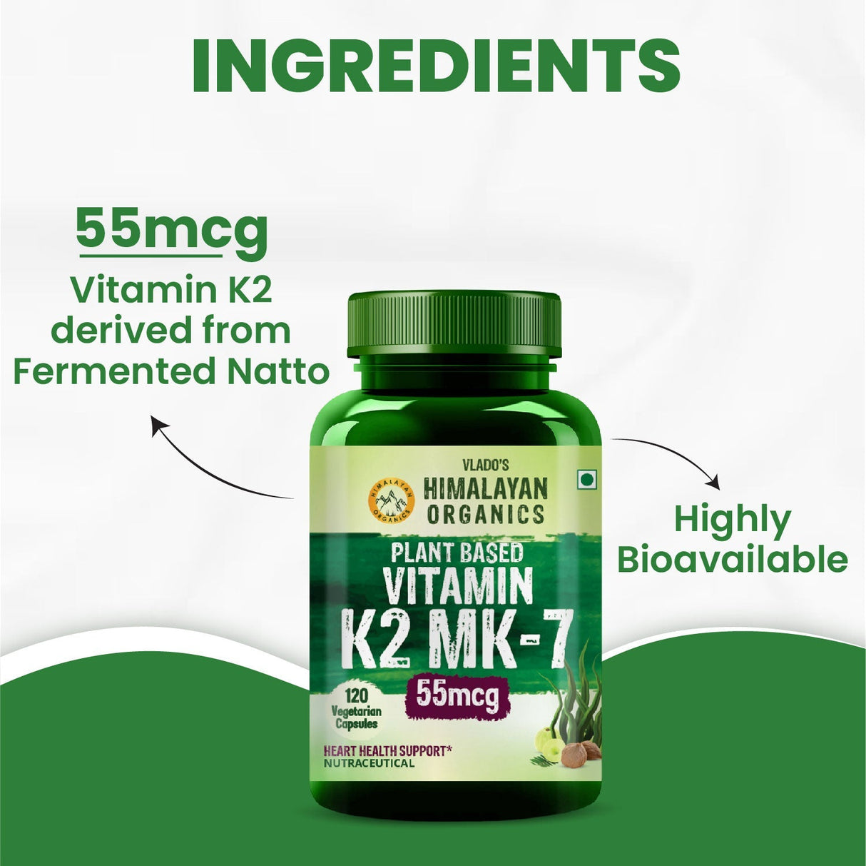 Himalayan Organics, Vitamin K2 MK