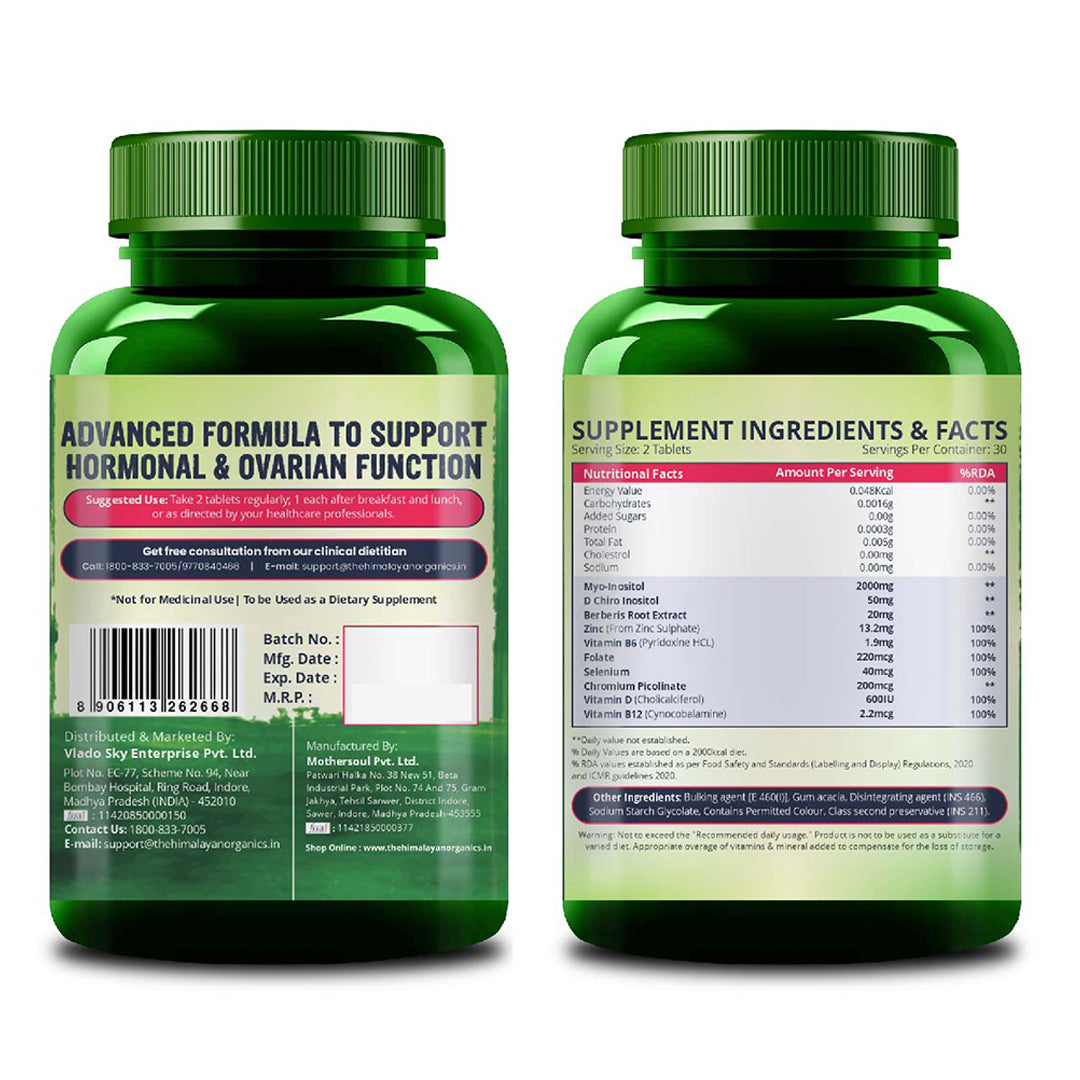 Himalayan Organics, PCOS Support, 2000mg 