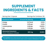 Himalayan Organics, Potassium Citrate, 800mg 
