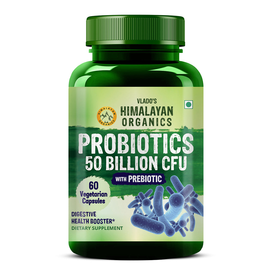 Himalayan Organics, Probiotics 50 Billion CFU with Prebiotic 150mg 