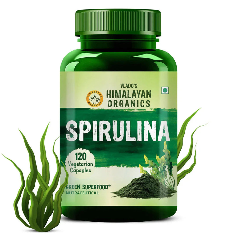 Vlado's Himalayan Organics, Spirulina, 2000mg - 120 Veg Capsules
