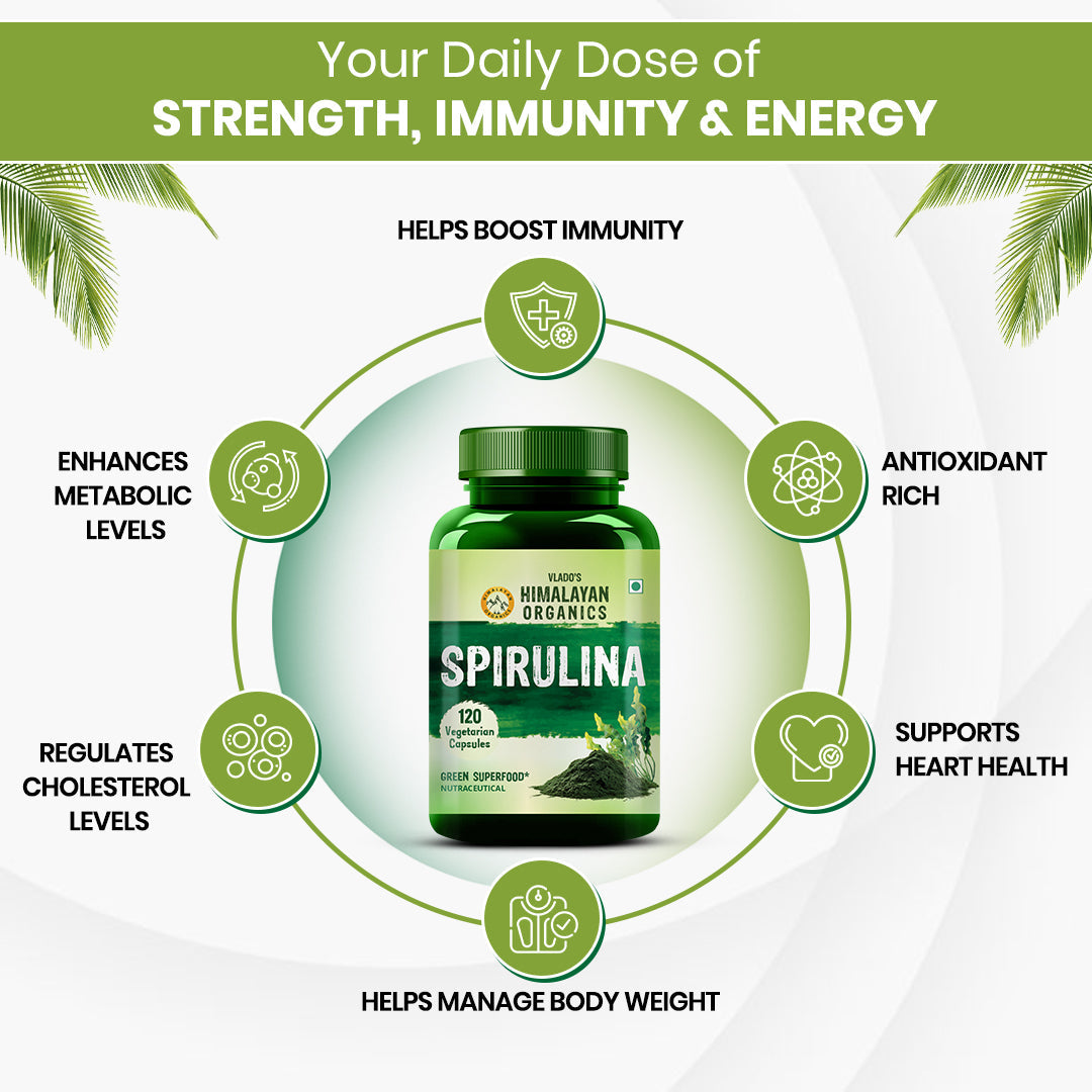 Himalayan Organics, Spirulina, 2000mg 