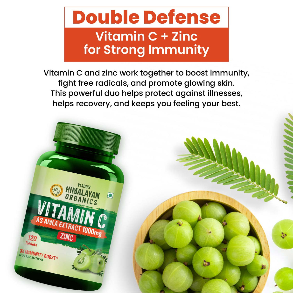 Himalayan Organics, Vitamin C from Natural Fruits 