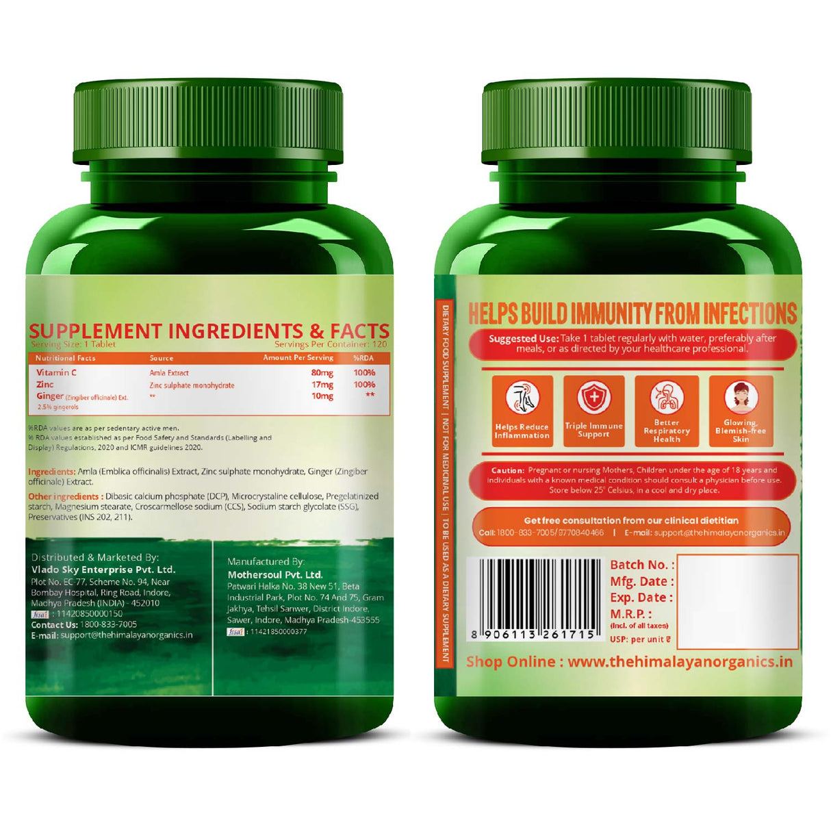 Himalayan Organics, Vitamin C from Natural Fruits 