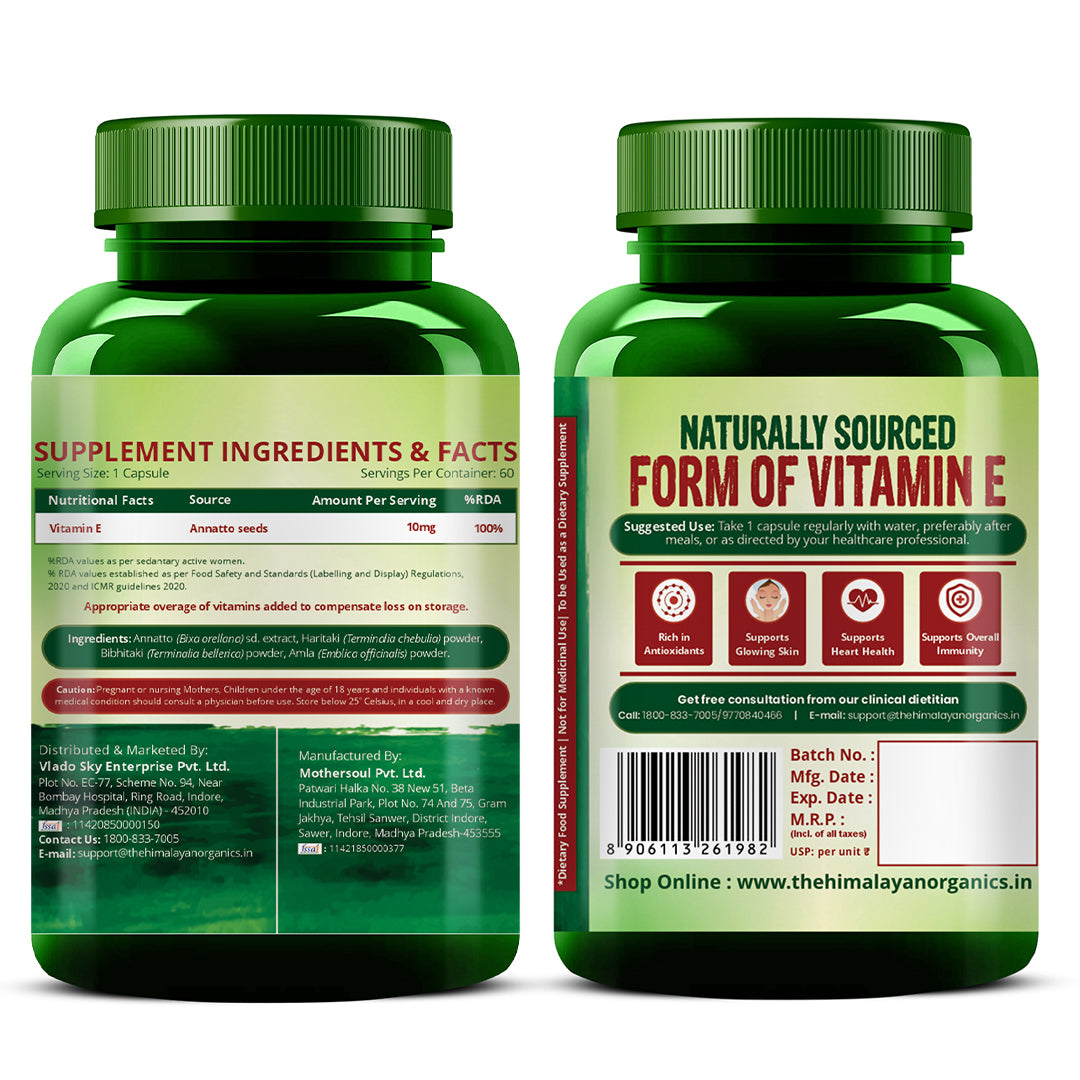 Himalayan Organics, Plant Based Vitamin E 