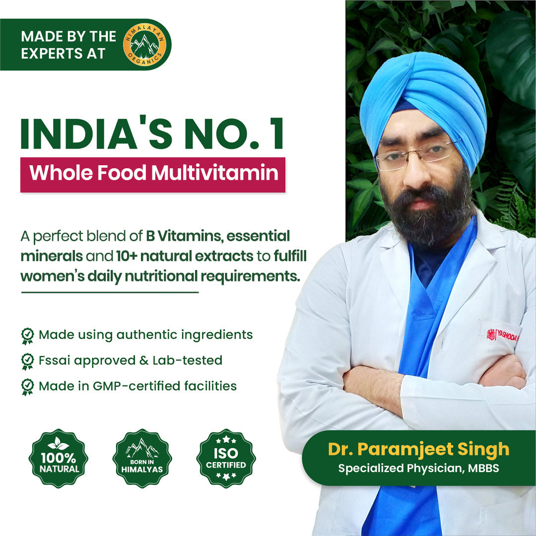 Himalayan Organics, Whole Food Multivitamin for Women 