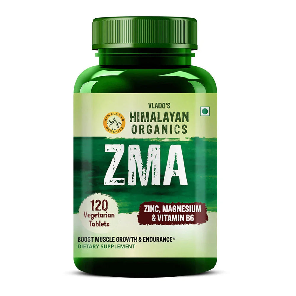 Vlado's Himalayan Organics, ZMA Zinc Magnesium Vitamin B6 - 120 Veg Tablets