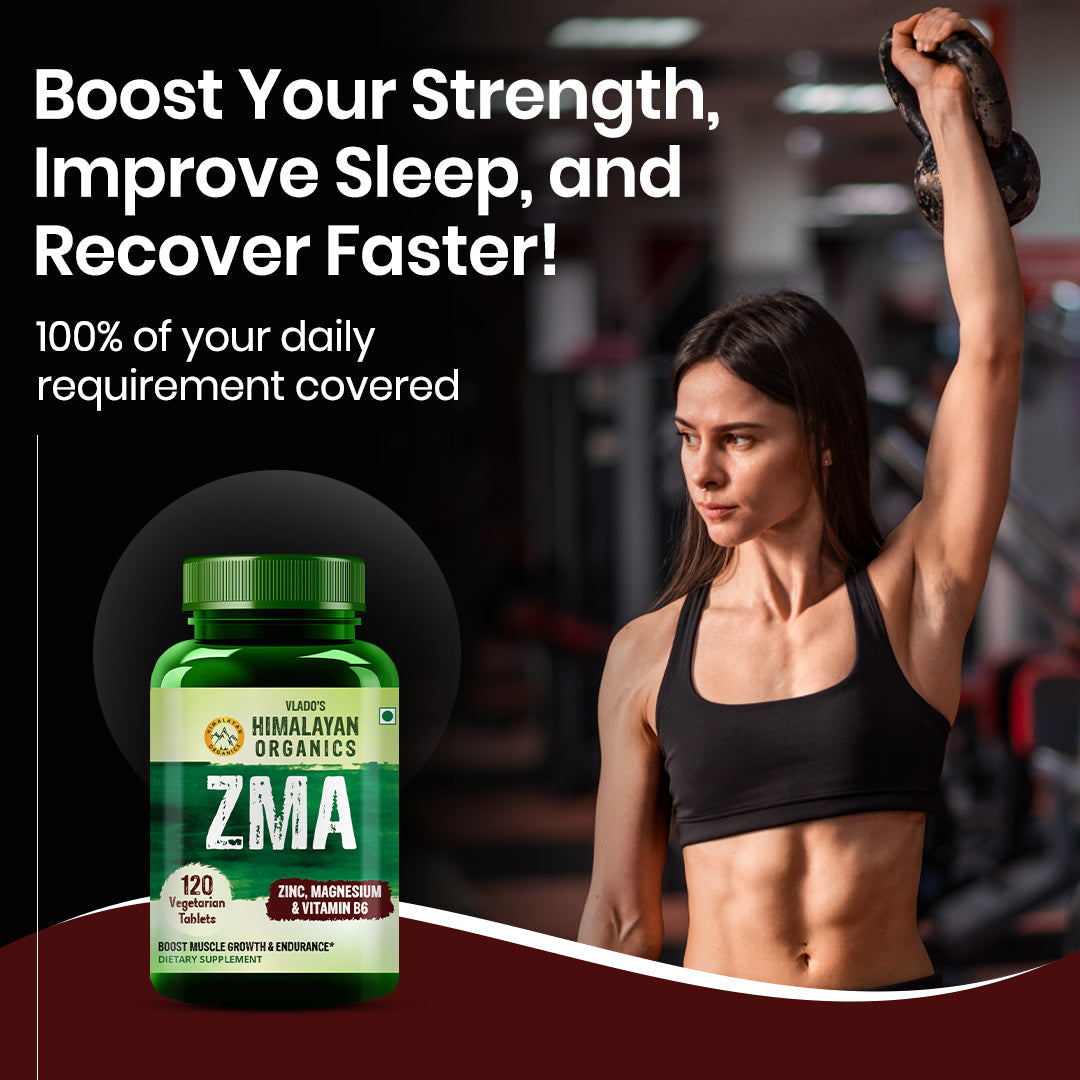 Himalayan Organics, ZMA Zinc Magnesium Vitamin B6 