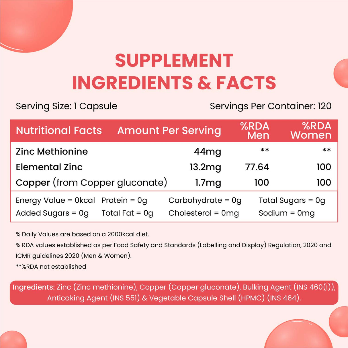 Himalayan Organics, Zinc Methionine with Copper 