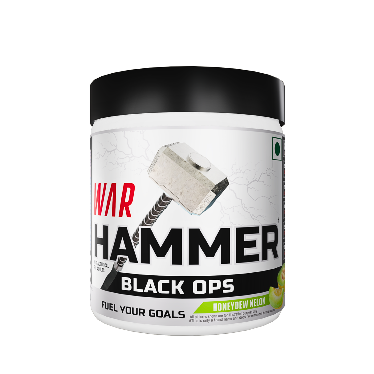 International Protein War Hammer Black Ops Pre-Workout Powder | L-Citrulline, Beta-Alanine, L-Tyrosine, L-Theanine & Caffeine | 80 Servings
