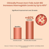 Vlado's Himalayan Organics Liposomal Iron + Vitamin C Folic Acid, B12 & Zinc | 100 Veg Tablets