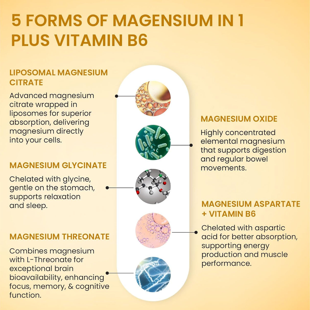 Vlado's Himalayan Organics Liposomal 5X Magnesium Complex 2100mg | Sleep & Muscle Function | 120 Tablets