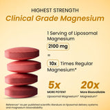 Vlado's Himalayan Organics Liposomal 5X Magnesium Complex 2100mg | Sleep & Muscle Function | 120 Tablets