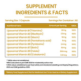 Vlado's Himalayan Organics Liposomal B-Complex | 100% RDA B1 | B12 for Energy | 60 Veg Capsules