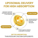 Vlado's Himalayan Organics Liposomal Calcium D3+K2 2100mg | Vitamin D3, K2 & B12 | 60 Veg Tablets