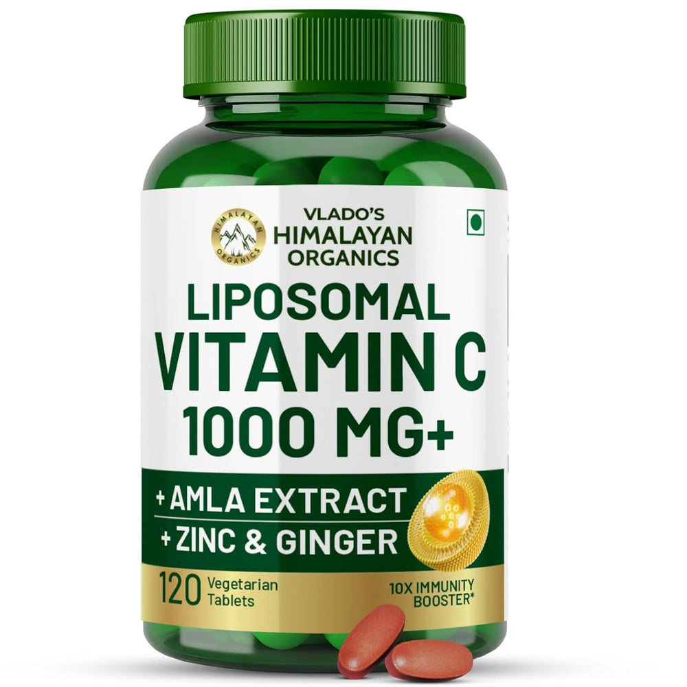 Vlado's Himalayan Organics Liposomal Vitamin C 1000mg | Amla Extract for Immunity | 120 Veg Tablets