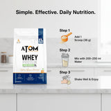 AS-IT-IS ATOM Whey Protein XL 1kg | Whey Protein with DigeZyme® & Fermented Yeast Protein