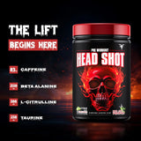 Bolt Nutrition Head Shot Pre-Workout 360g, 72 Servings