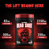 Bolt Nutrition Head Shot Pre-Workout 360g, 72 Servings