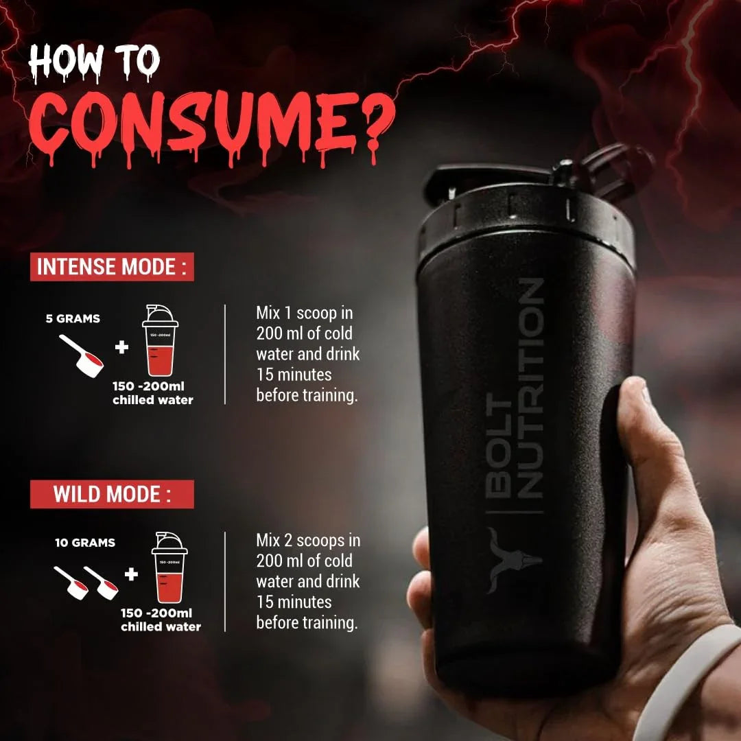 Bolt Nutrition Head Shot Pre-Workout 360g, 72 Servings