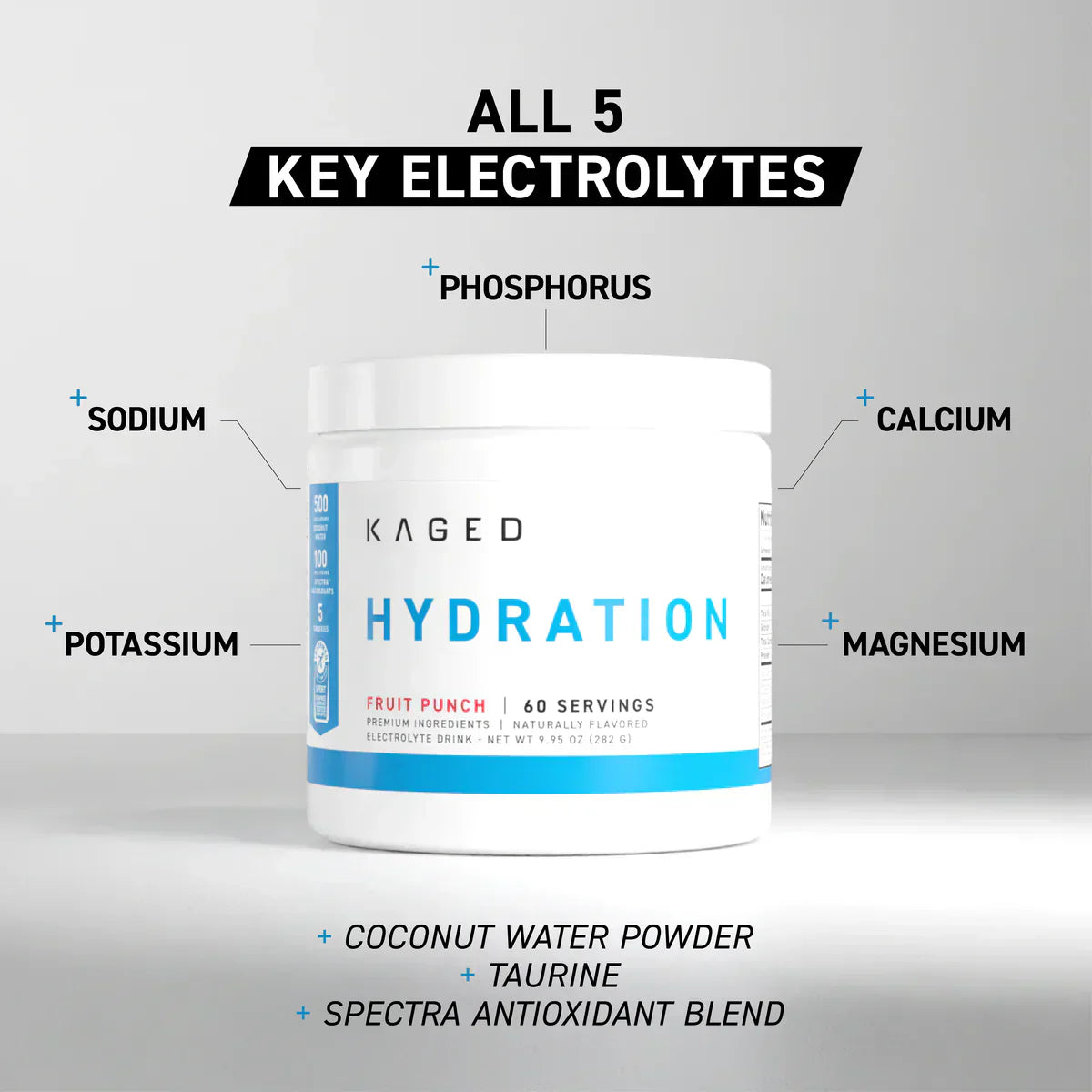 Kaged Hydration Premium Electrolyte Drink - 60 Servings