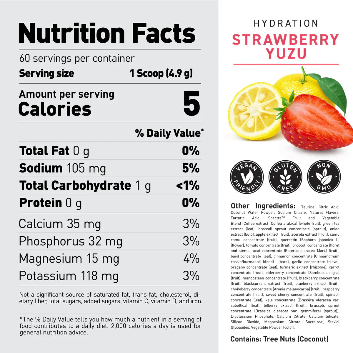 Kaged Hydration Premium Electrolyte Drink - 60 Servings