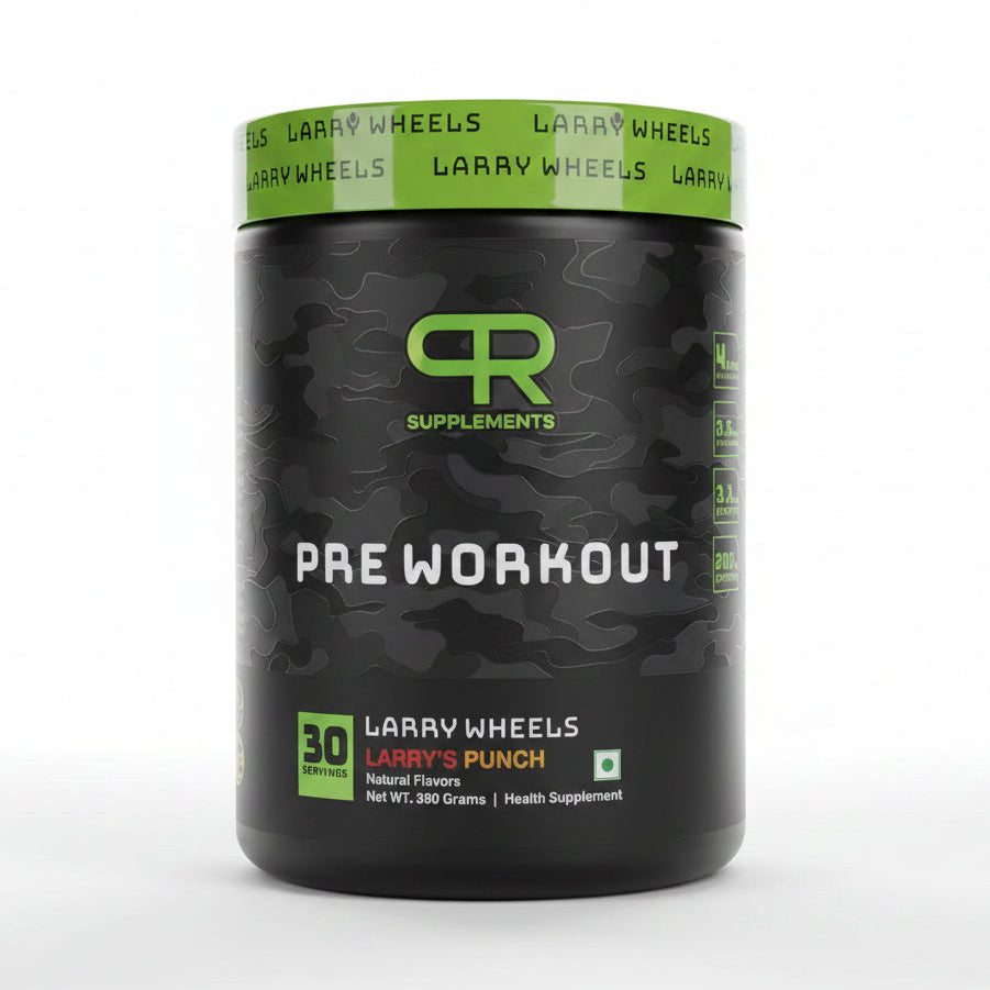 PR Supplements Pre-Workout Powder 390g | 1.2g Creatine, 200mg Caffeine, 3.5g L-Citrulline | 30 Servings