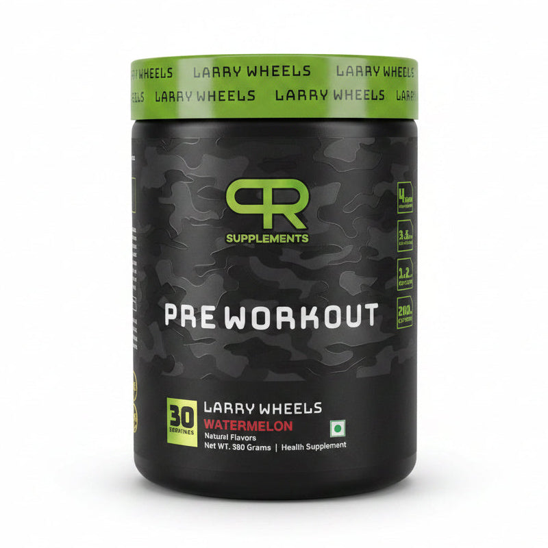PR Supplements Pre-Workout Powder 390g | 1.2g Creatine, 200mg Caffeine, 3.5g L-Citrulline | 30 Servings