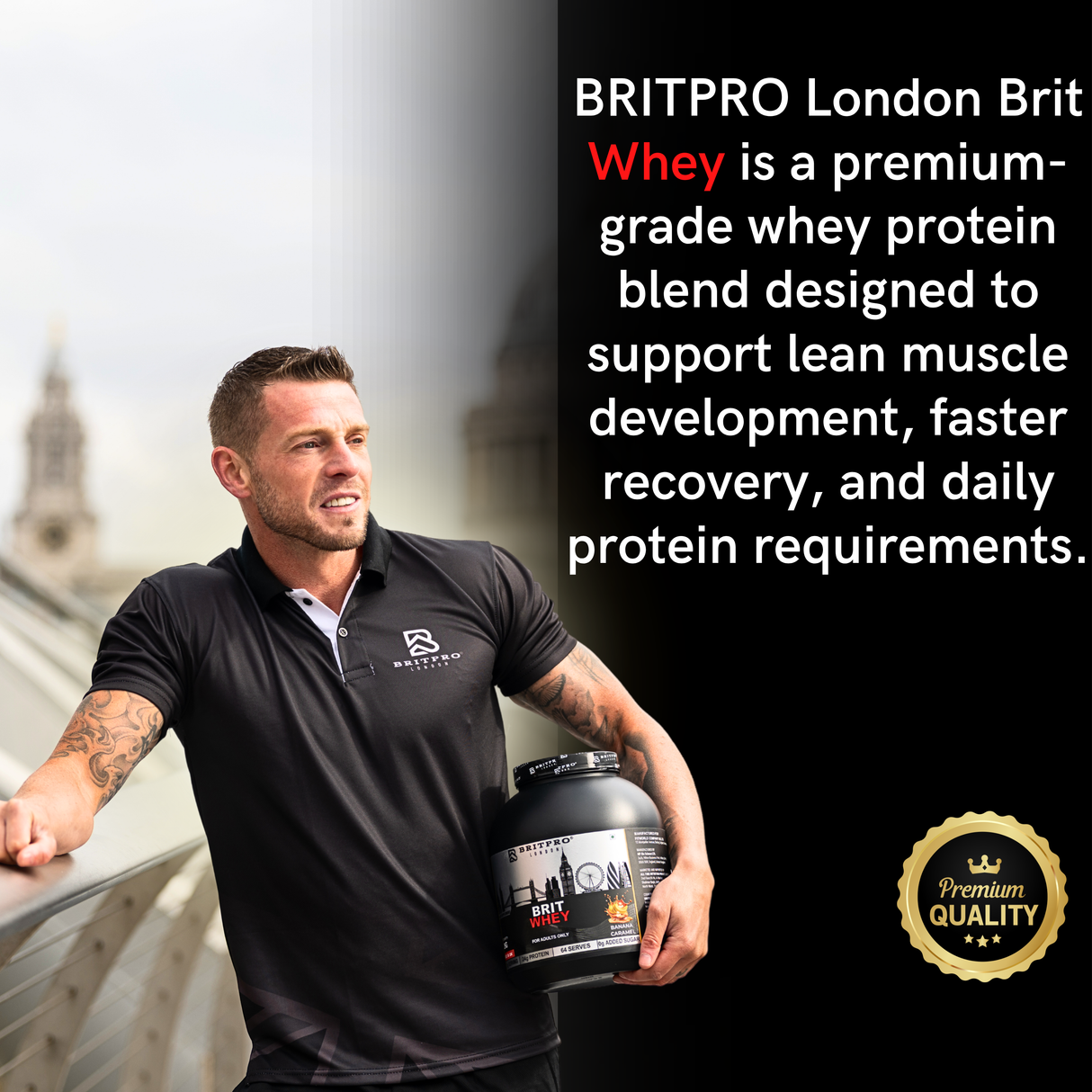 BRITPRO London BRIT Whey 2KG - 64 Servings