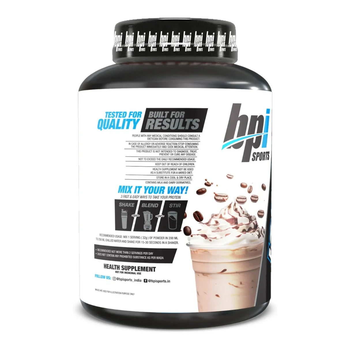 BPI Sports ISO HD Whey Isolate and Hydrolysate - 4.4 Lbs