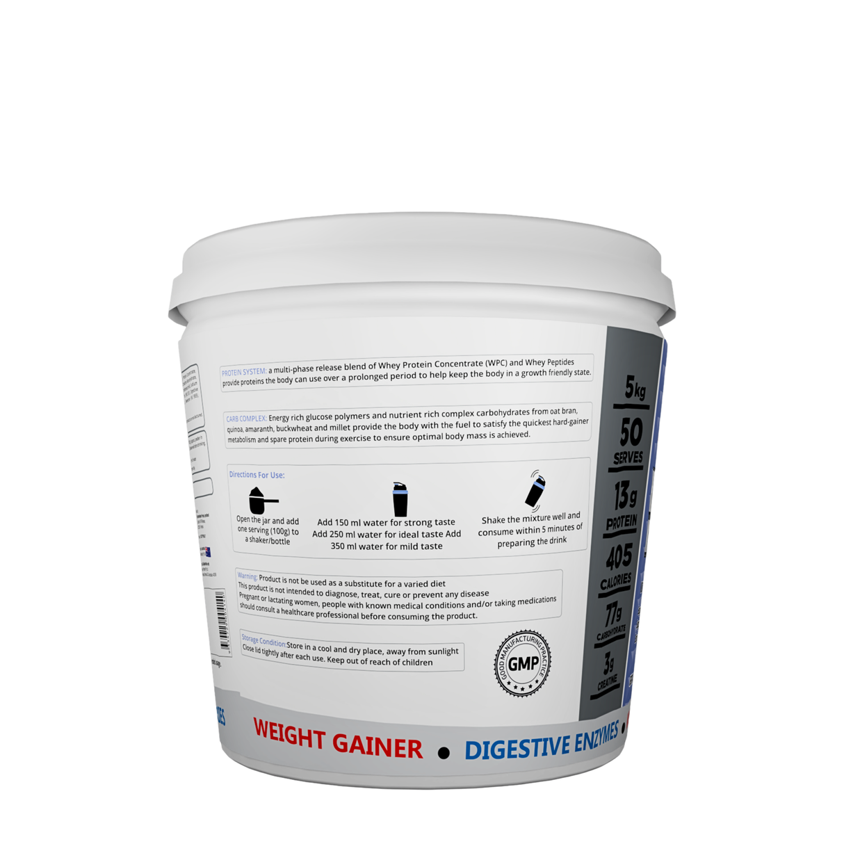 International Protein Heavy Weight Mass Gainer Powder 5kg | 50 Servings