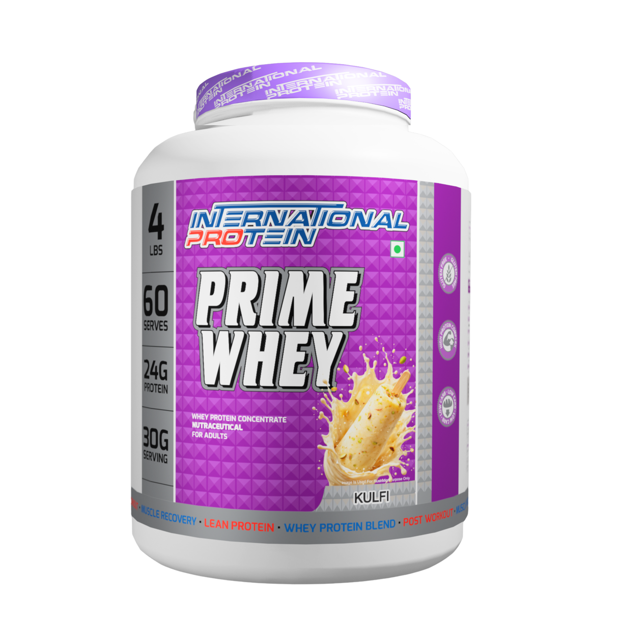 International Protein Prime Whey Protein Powder | 24g Protein | 1.8kg (60 Servings)