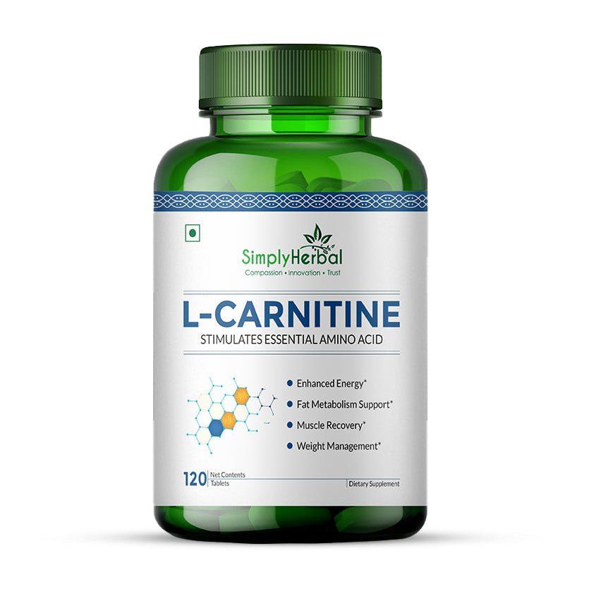 Simply Herbal L-Carnitine Formula 500mg | 120 Tablets