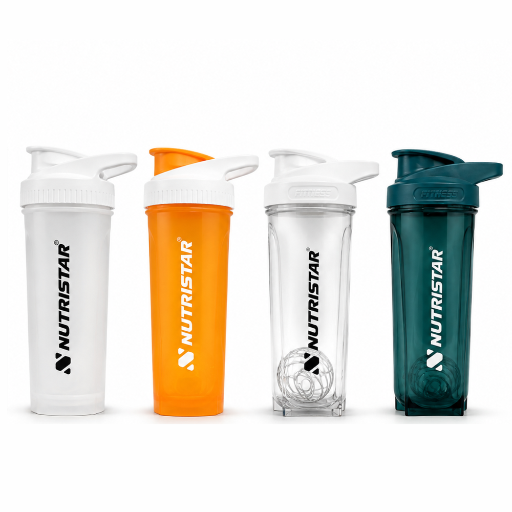 Nutristar Premium Plastic Shaker Bottle 600ml (Random Color)