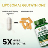 Vlado's Himalayan Organics Liposomal Glutathione 650mg | Skin & Liver Detox | 30 Caps