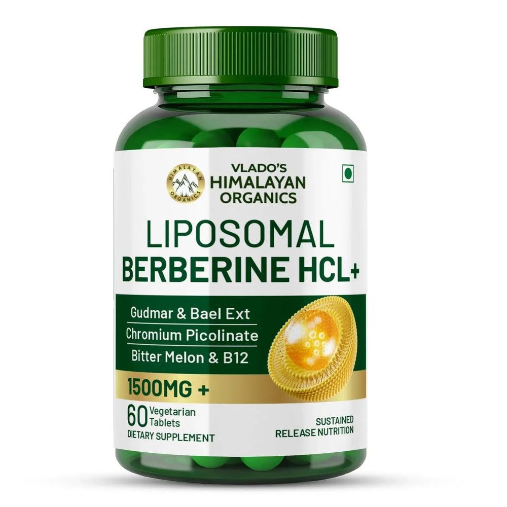 Vlado’s Himalayan Organics Liposomal Berberine 1500mg | Blood Sugar Support | 60 Tabs