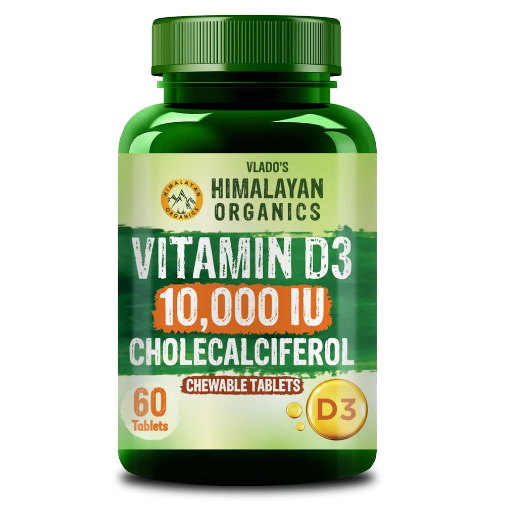 Vlado’s Himalayan Organics Vitamin D3 10000 IU Chewable | Orange | 60 Tabs