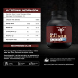 Bolt Nutrition Mass Gainer / Weight Gainer 2lb, 22 Servings