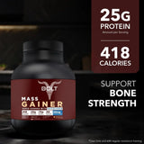 Bolt Nutrition Mass Gainer / Weight Gainer 5lb, 66 Servings