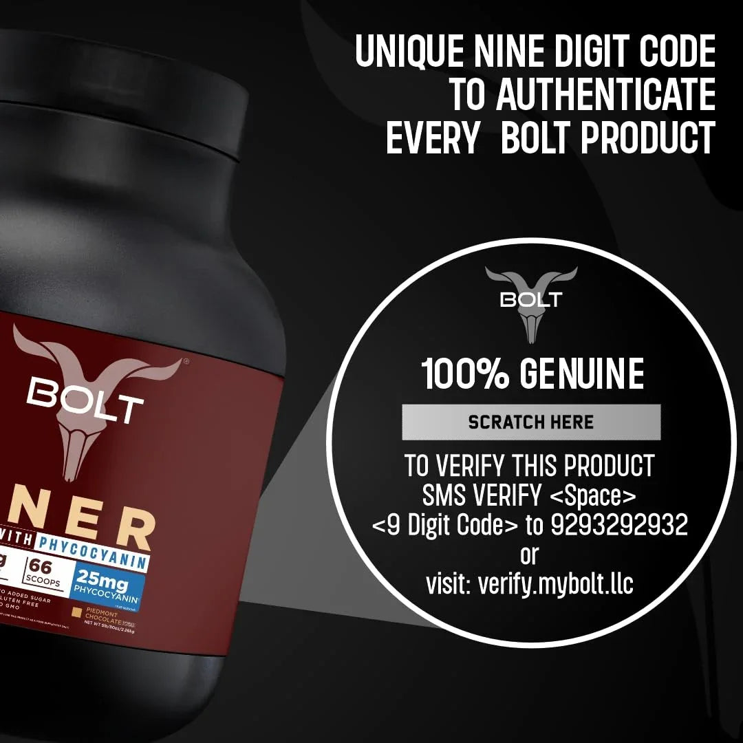 Bolt Nutrition Mass Gainer / Weight Gainer 5lb, 66 Servings