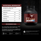 Bolt Nutrition Mass Gainer / Weight Gainer 2lb, 22 Servings
