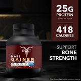 Bolt Nutrition Mass Gainer / Weight Gainer 2lb, 22 Servings